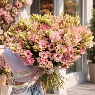 Buchet Lisianthus Pastel Premium