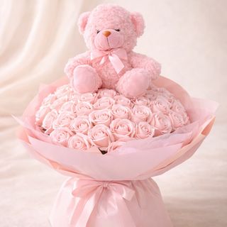 Blush Pink Teddy – Silk Edition