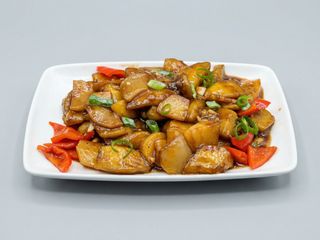 Vinete cu cartofi si ardei gras - vegetarian