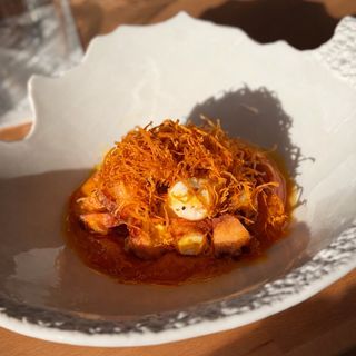 POLPO CROCCANTE & CREMA DI PATATE DOLCI