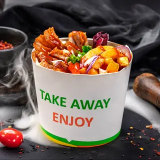 Döner box vită 350 g