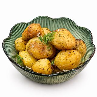 Cartofi deliciosi la cuptor cu usturoi si marar 200g