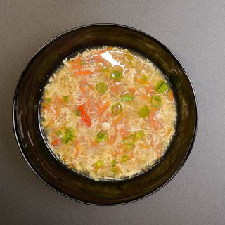 Vegetable Egg drop soup - vegetarian