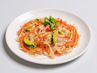 Rice noodles vegetarian 