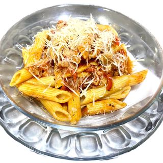 Penne cu bacon și ciuperci