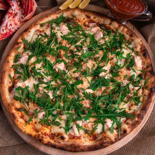 Pizza Somon si Rucola 40 cm