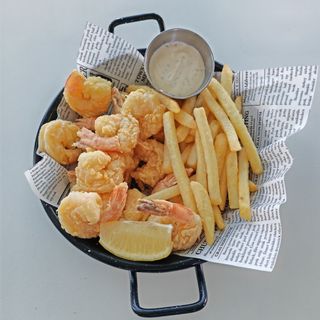 Creveți decorticați pane