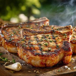 Cotlet de porc cu os