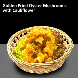 Conopida si Ciuperci Oyster Pane 炸什锦平菇,花菜