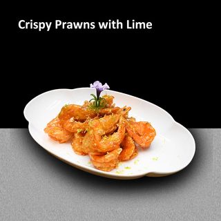 Creveti crocanti cu lamaie verde 青柠檬酥皮虾