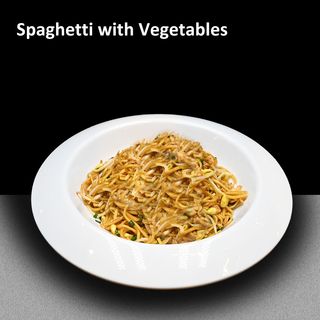 Spaghete mari cu legume 大分蔬菜炒面