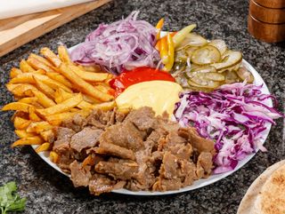 Shaorma vita farfurie