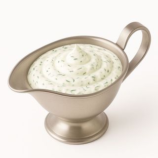 Smântână cu usturoi