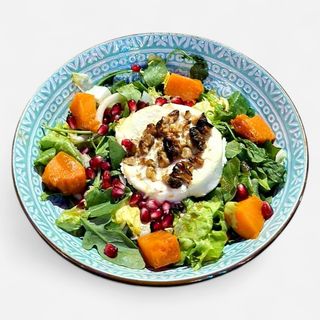 ROASTED SWEET POTATO AND GOAT CHEESE SALAD