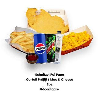 Meniu Schnitzel Pui Pane