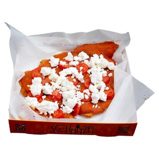 Șnițel de Pui cu Feta și Sos de Roșii