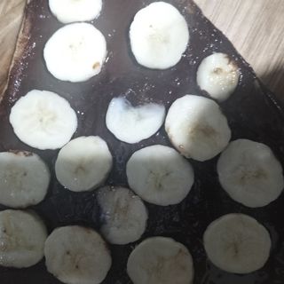 Clătită cu ciocolată neagră și banane