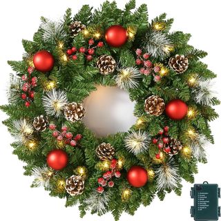 Aranjament coroana de craciun „Zăpada Fermecată”