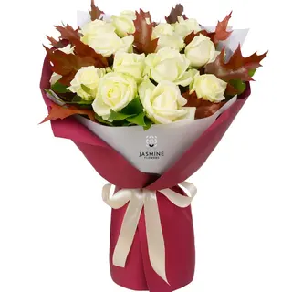 Buchet cu 11 trandafiri „Eleganță de Toamnă”