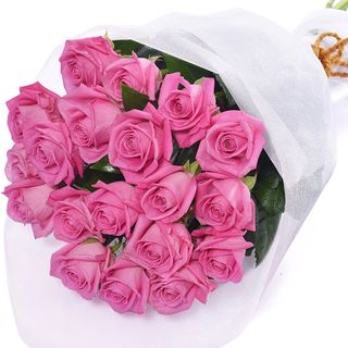 Buchet cu 19 trandafiri roz „Gestul iubirii tandre”