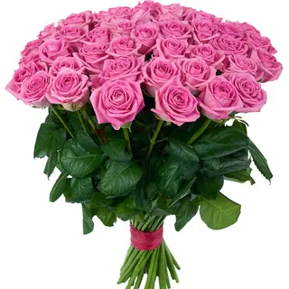 Buchet cu 51 trandafiri roz „Admirație Infinită”