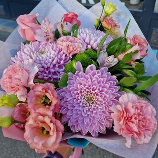 Buchet în nuanțe de Roz – Fuchsia – Lila „Delicate Dreams”