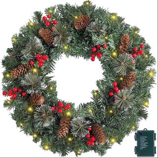 Aranjament coroana de craciun „Eleganță Naturală”