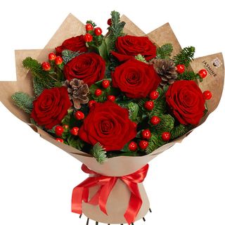 Buchet de Crăciun „HO HO HO”