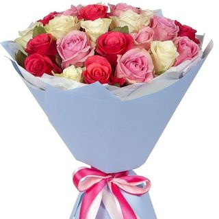 Buchet cu trandafiri „25 Emoții în Flori”