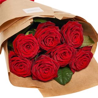 Buchet  cu 7 trandafiri "Mesajul Inimii"