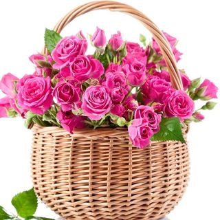 Cos cu flori „Delicate Pink”