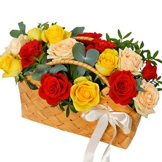 Cos cu flori „Răsărit de emoții”