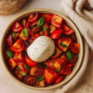 Burrata panzanella