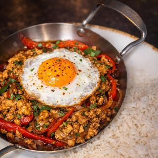 Orez stir fry cu legume