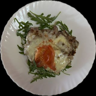 Mușchi de porc umplut cu ciuperci