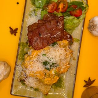 Toast scrambled eggs