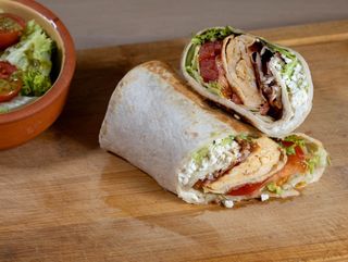 Wrap Omlette & Bacon & Salad