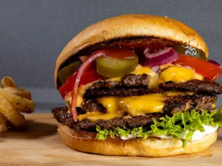 Double beef burger