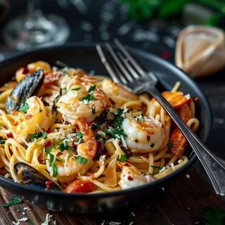Seafood spaghetti