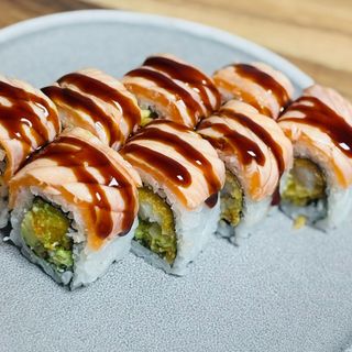 Shake ebi yaki roll