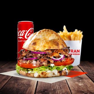 Meniu Doner Mixt cu Cartofi si Suc