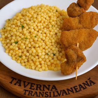 Ciuperci pane si cus cus