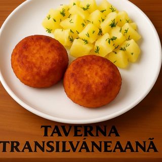 Chiftelute de conopida si cartofi natur