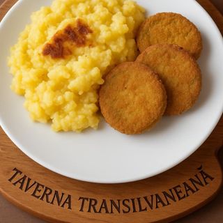 Mămăligă cu brânză si dovlecel pane 300g/100g