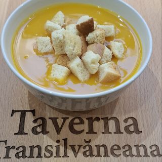 Supa crema de cartofi dulci si crutoane(de post)400ml