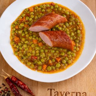 Mazare scazuta si carnati 200g/100g