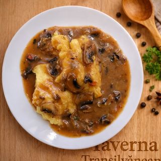 Papricas de ciuperci cu mamaliga(de post) 200g/200g