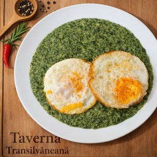 Spanac scazut si ochiuri 200g/100g