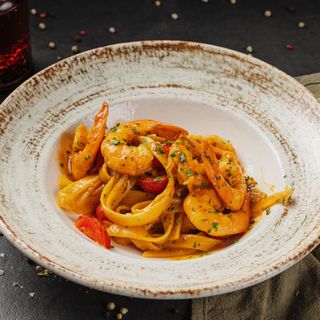 Traglietelle Gamberi e Pomodorini