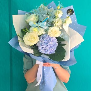 Buchet Blue Pastel Classy